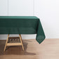 60 Inch x 102 Inch Rectangular Polyester Hunter Emerald Green Tablecloth