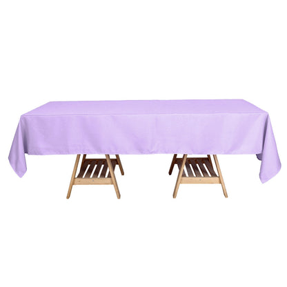 60inch x 102inch Lavender Lilac Polyester Rectangular Tablecloth