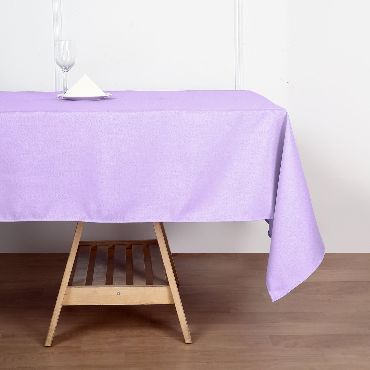 60inch x 102inch Lavender Lilac Polyester Rectangular Tablecloth