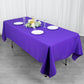 60"x102" Purple Premium Polyester Rectangular Tablecloth - 220GSM