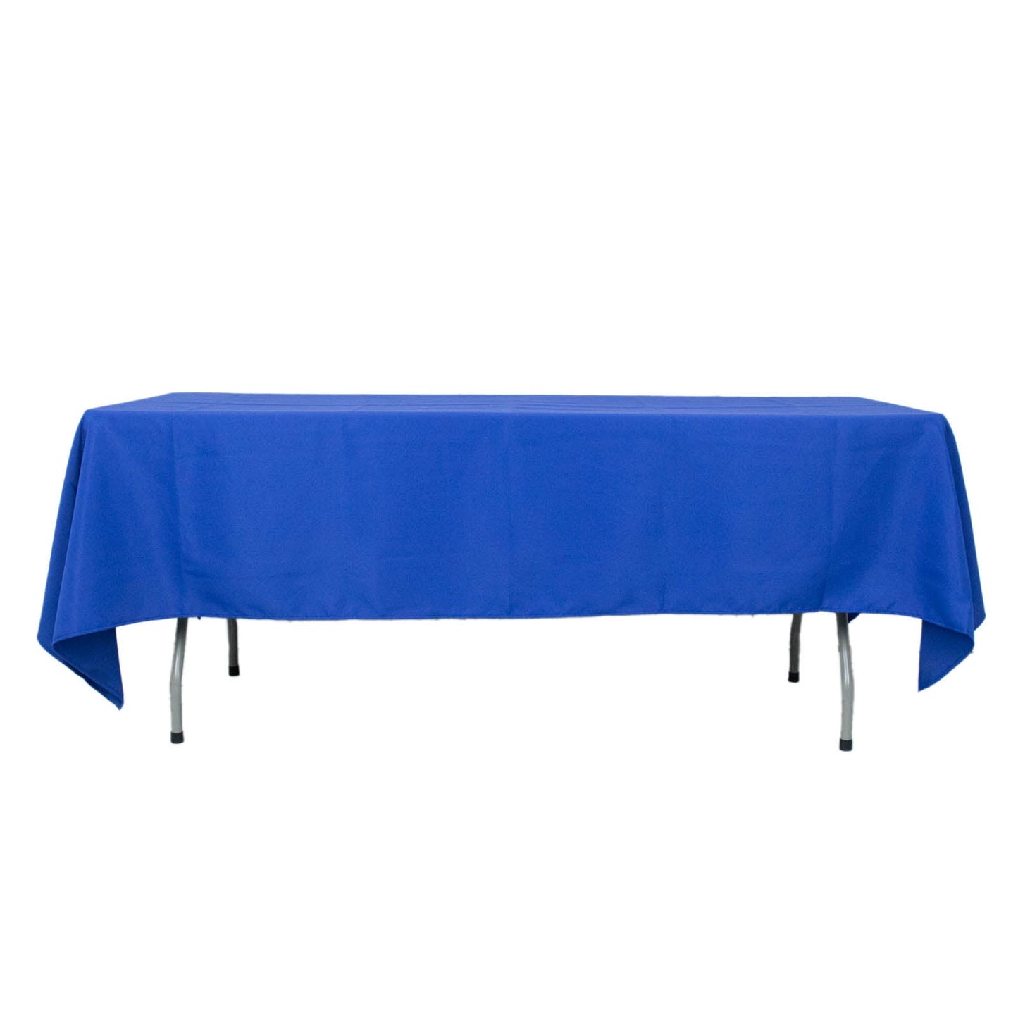 60x102inch Royal Blue 200 GSM Seamless Premium Polyester Rectangular Tablecloth
