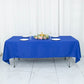 60x102inch Royal Blue 200 GSM Seamless Premium Polyester Rectangular Tablecloth