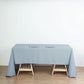 Dusty Blue 60 Inch x 126 Inch Seamless Polyester Rectangular Tablecloth 