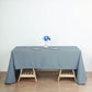 60"x126" Dusty Blue Polyester Rectangular Tablecloth
