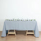 Seamless Polyester Rectangular Tablecloth 60 Inch x 126 Inch in Dusty Blue Color