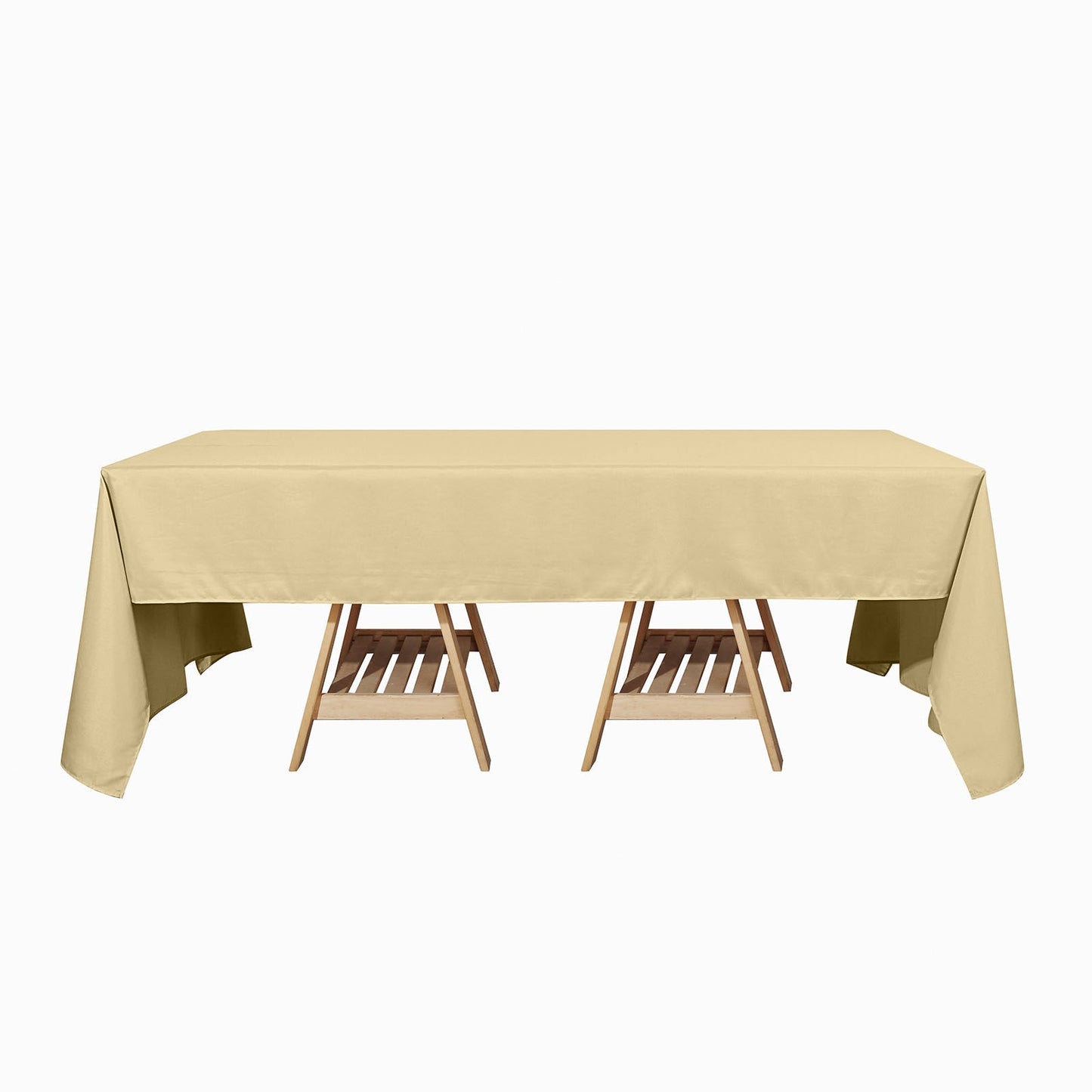 Seamless Rectangular Tablecloth 60 Inch x 126 Inch Champagne