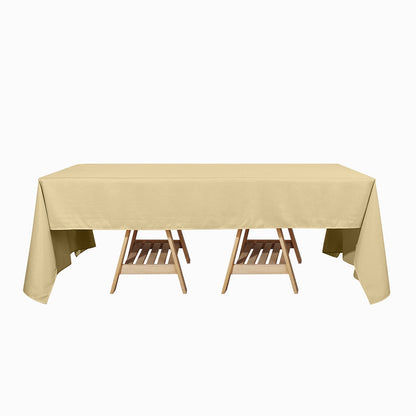 Seamless Rectangular Tablecloth 60 Inch x 126 Inch Champagne