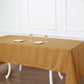 60x126Inch Gold Seamless Polyester Rectangular Tablecloth