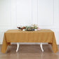 60"x126" Gold Polyester Rectangular Tablecloth