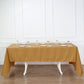 60x126Inch Gold Seamless Polyester Rectangular Tablecloth