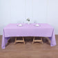 60"x126" Lavender Lilac Polyester Rectangular Tablecloth
