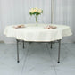 70" Ivory Premium Polyester Round Tablecloth - 220GSM