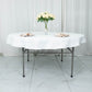 70" White Premium Polyester Round Tablecloth - 220GSM