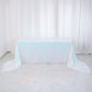 90 Inch x 156 Inch Rectangle Tablecloth In Iridescent Blue Premium Big Payette Sequin