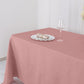 Rectangle Polyester Linen Tablecloth in Dusty Rose Color 72 Inch x 120 Inch