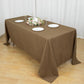 72inch x 120inch Taupe Polyester Rectangle Tablecloth, Reusable Linen Tablecloth