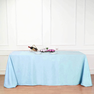 Elevate Your Event with a Blue Polyester Tablecloth
