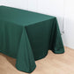 Tablecloth Hunter Green 90 Inch x 132 Inch Rectangular