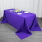 90"x132" Purple Seamless Premium Polyester Rectangular Tablecloth - 220GSM