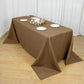 90inch x 132inch Taupe Polyester Rectangular Tablecloth