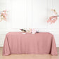 90"x156" Dusty Rose Polyester Rectangular Tablecloth