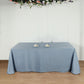 90"x156" Dusty Blue Seamless Polyester Rectangular Tablecloth