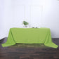 90"x156" Apple Green Seamless Polyester Rectangular Tablecloth