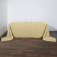 90"x156" Champagne Seamless Polyester Rectangular Tablecloth