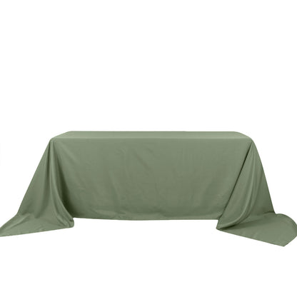 Eucalyptus Sage Green Polyester Rectangular Tablecloth 90x156 Inch 