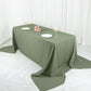 Rectangular Tablecloth 90x156 Inch Eucalyptus Sage Green Polyester