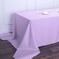 90inch x 156inch Lavender Lilac Polyester Rectangular Tablecloth