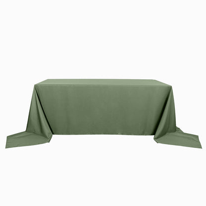 Rectangular Table Cover Olive Green 90 Inch x 156 Inch