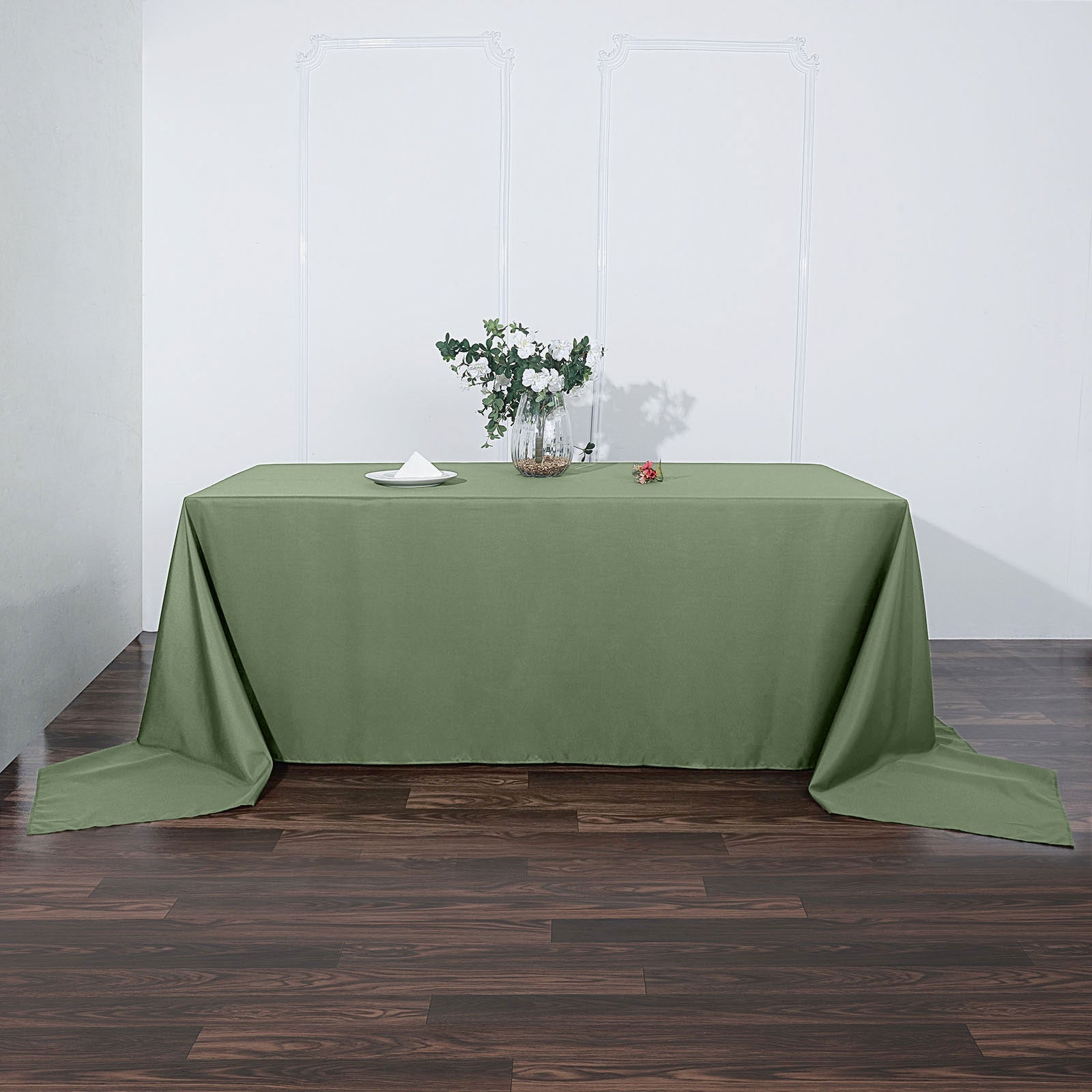 Tablecloth Olive Green Rectangular 90 Inch x 156 Inch