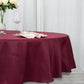 90inch Burgundy 200 GSM Seamless Premium Polyester Round Tablecloth