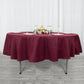 90inch Burgundy 200 GSM Seamless Premium Polyester Round Tablecloth