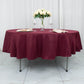 90" Burgundy Premium Polyester Round Tablecloth - 220GSM