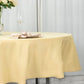 90inch Champagne 200 GSM Seamless Premium Polyester Round Tablecloth