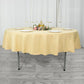 90inch Champagne 200 GSM Seamless Premium Polyester Round Tablecloth