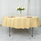 90" Champagne Premium Polyester Round Tablecloth - 220GSM