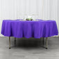 90inch Purple 200 GSM Seamless Premium Polyester Round Tablecloth