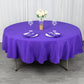 90inch Purple 200 GSM Seamless Premium Polyester Round Tablecloth