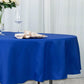 90inch Royal Blue 200 GSM Seamless Premium Polyester Round Tablecloth