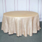 Round Pink Accordion Crinkle Taffeta Fabric Tablecloth 120 Inch