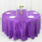 120" Purple Seamless Accordion Crinkle Taffeta Round Tablecloth
