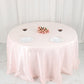 Blush Rose Gold Tablecloth Seamless Accordion Crinkle Taffeta