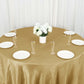 132 Inch Gold Accordion Taffeta Tablecloth Round