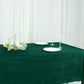 Hunter Emerald Green Rectangle Tablecloth in Accordion Crinkle Taffeta Fabric 60 Inch x 102 Inch 