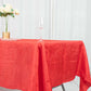 60x102inch Red Accordion Crinkle Taffeta Rectangle Tablecloth