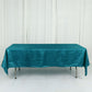 60"x102" Teal Accordion Crinkle Taffeta Rectangle Tablecloth