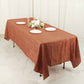 60x102inch Terracotta Accordion Crinkle Taffeta Rectangle Tablecloth